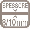 Spessore Inox 8/10 I modelli SCHOCK® sono caratterizzati da alti spessori : 8/10 serie Master
Spessore Inox 8/10