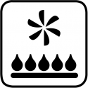 Gas ventilato Il calore prodotto dal bruciatore a gas inferiore viene ventilato.
Gas ventilato