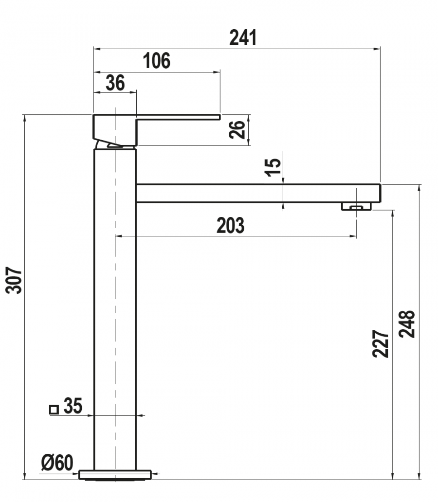 Disegno tecnico NEW AQUASKY BRONZE  Cod. SXSKYN87