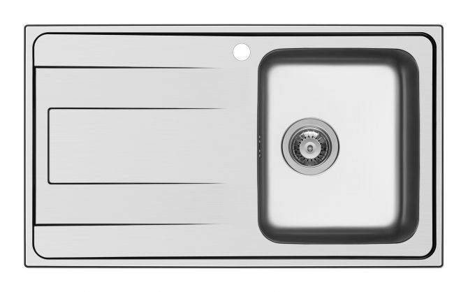 Wave D100 VASCA DESTRA INOX  Cod. WAVD100DX