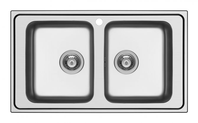 Wave N200 DOPPIA VASCA INOX  Cod. WAVN200