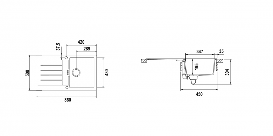 Disegno tecnico Signus D100 SILVERSTONE  Cod. SIGD100A91