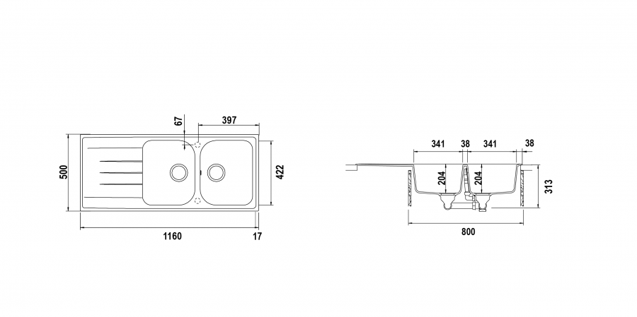 Disegno tecnico Lithos D200 NEW ALUMINA  Cod. LITD200A16N