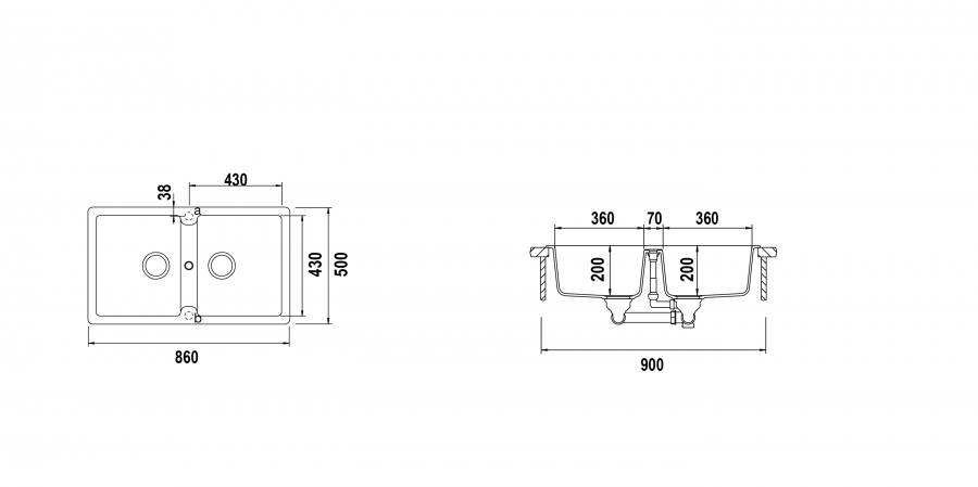 Disegno tecnico Primus N200E NEW ALUMINA  Cod. PRIN200EAP16