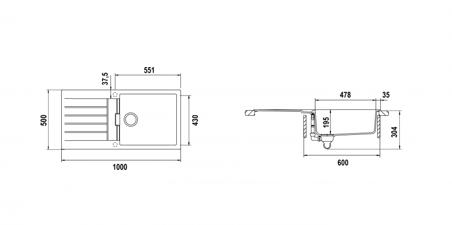 Disegno tecnico Primus D100L NERO ASSOLUTO 13 Cod. PRID100LAP13