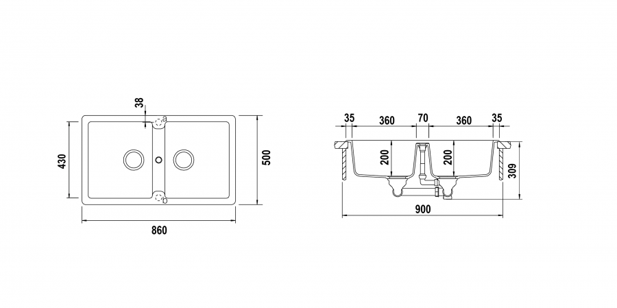 Disegno tecnico Toledo N200 SILVERSTONE  Cod. TOLN200A91