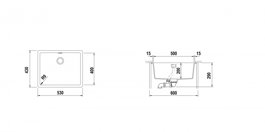 Disegno tecnico GREENWICH N100LU TWILIGHT  Cod. GREN100LU76