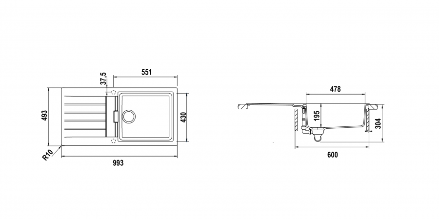 Disegno tecnico Lavelli Filotop SIGNUS D100L F SILVERSTONE  Cod. SIGD100LF91