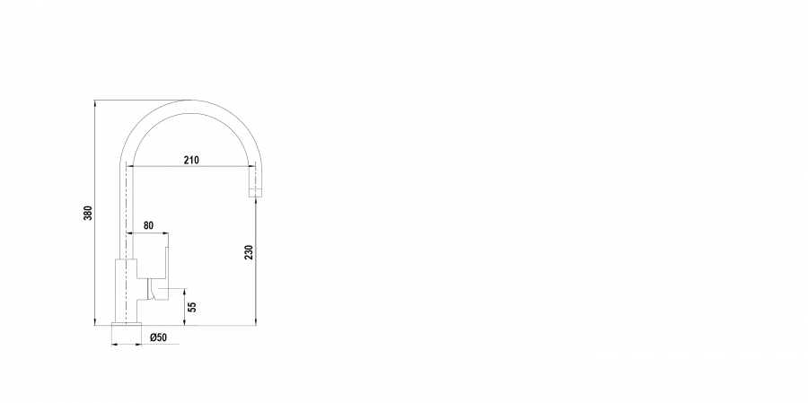 Disegno tecnico NEW AQUAALTO NERO ASSOLUTO 13 Cod. SXALTON13