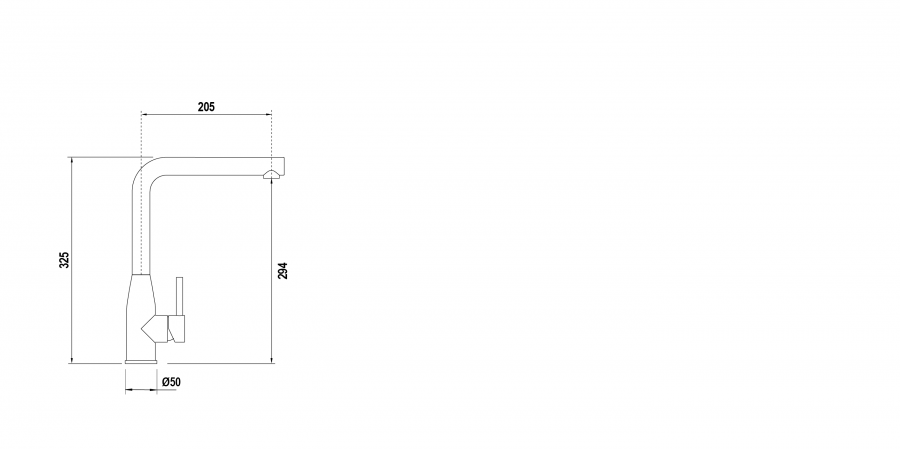 Disegno tecnico KETO COLORE ACCIAIO INOX MASSICCIO NERO TUTTO COLORE  Cod. 518027PUR