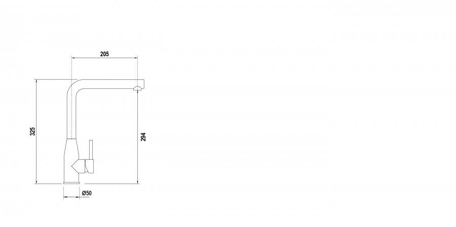 Disegno tecnico KETO ACCIAIO INOX MASSICCIO  Cod. 518000EDM