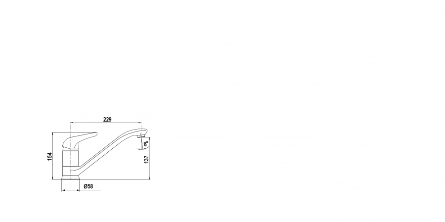 Disegno tecnico AQUALUX ANTRACITE  Cod. 40220.51