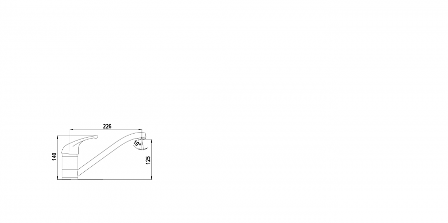 Disegno tecnico OMEGA NERO ASSOLUTO 13 Cod. SXOMEG13