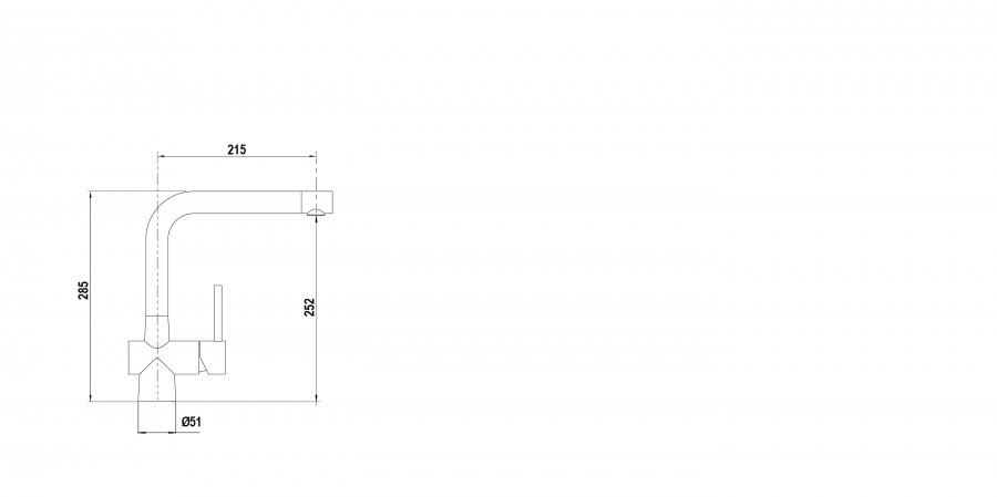 Disegno tecnico LAIOS ACCIAIO INOX MASSICCIO  Cod. 517000EDM