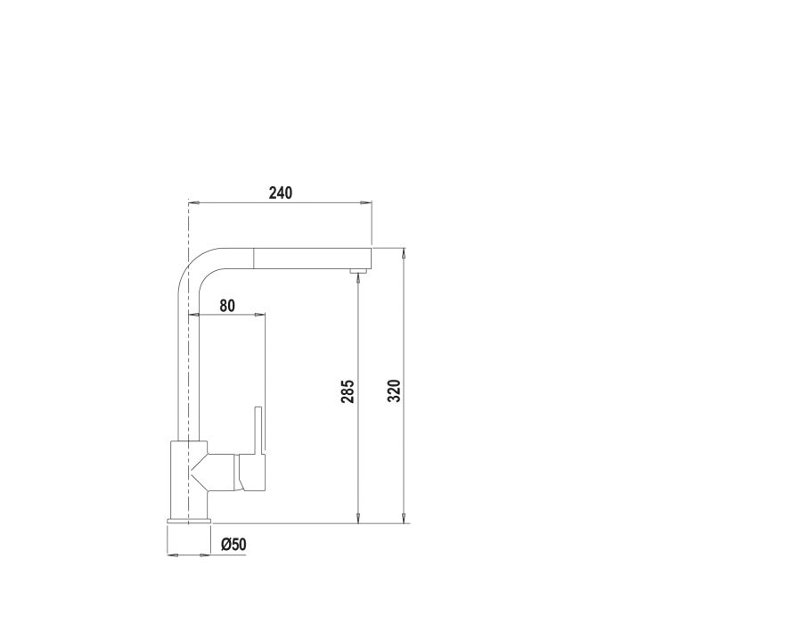 Disegno tecnico AQUATOWN CON DOCCIA WATER SAVING NERO OPACO  Cod. SXTOWD6BK