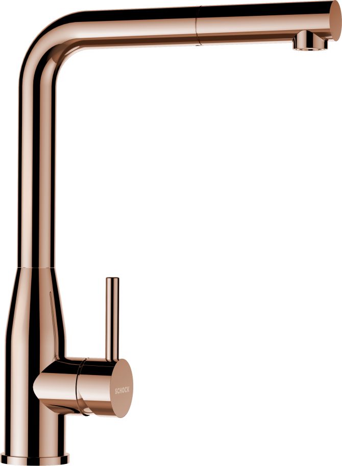KETO COLORE CON DOCCIA ACCIAIO INOX MASSICCIO FINITURA ORO ROSA  Cod. 518120COP