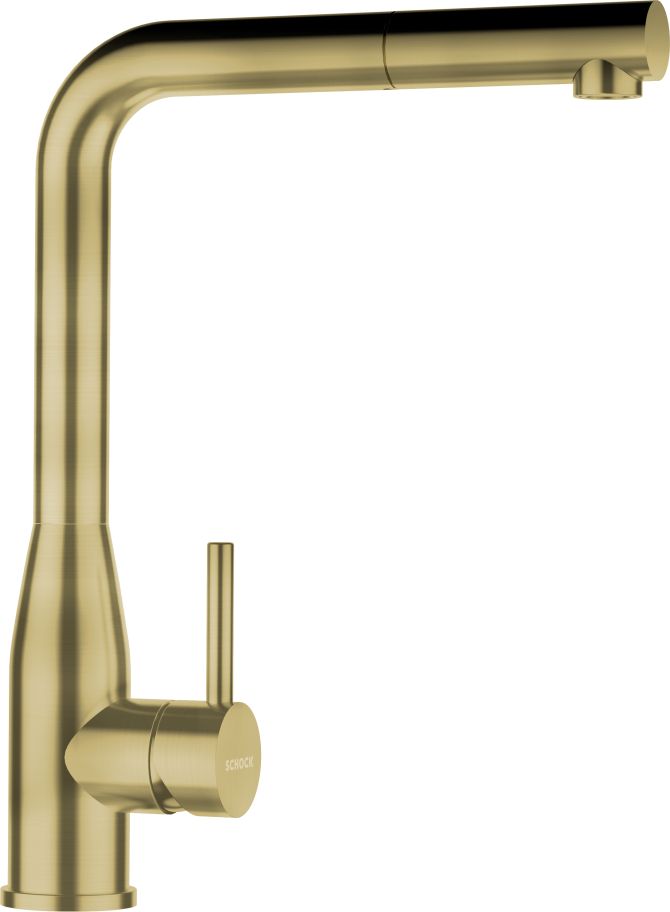 KETO COLORE CON DOCCIA ACCIAIO INOX MASSICCIO FINITURA WHITE GOLD  Cod. 518120WGO